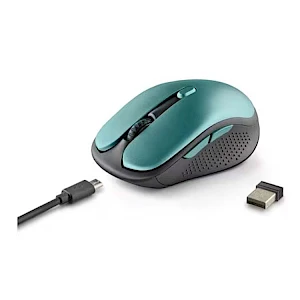 Foto di NGS EVORUST Mouse Wireless Bluetooth Ricaricabile con Tasti Silenziosi, Azzurro