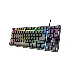 Foto di TRUST Tastiera Gaming USB Meccanica GXT 833 Thado TKL Retroilluminata Colore Nero (Layout Italiano)