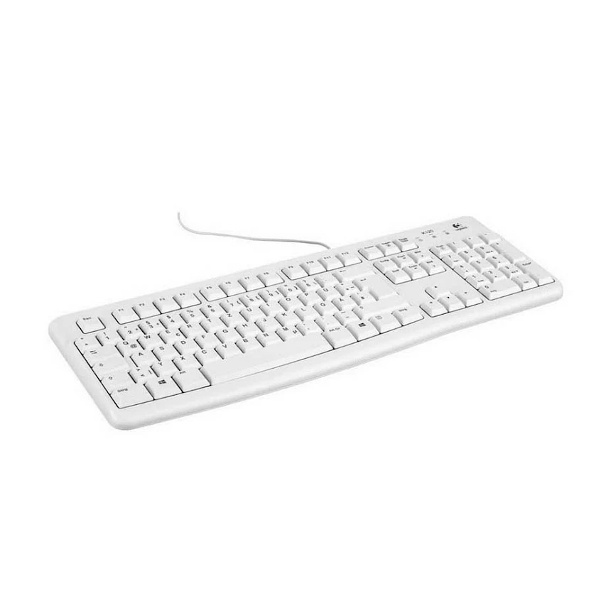 Foto di Logitech Tastiera USB K120 Colore Bianco (Layout Tedesco)